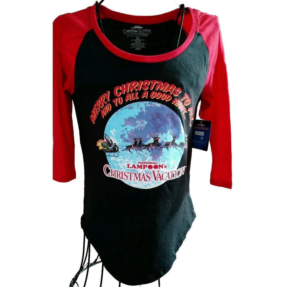 National Lampoon's Christmas Vacation Sz S 3-5 Jrs T Shirt Ringer Novelty Movie